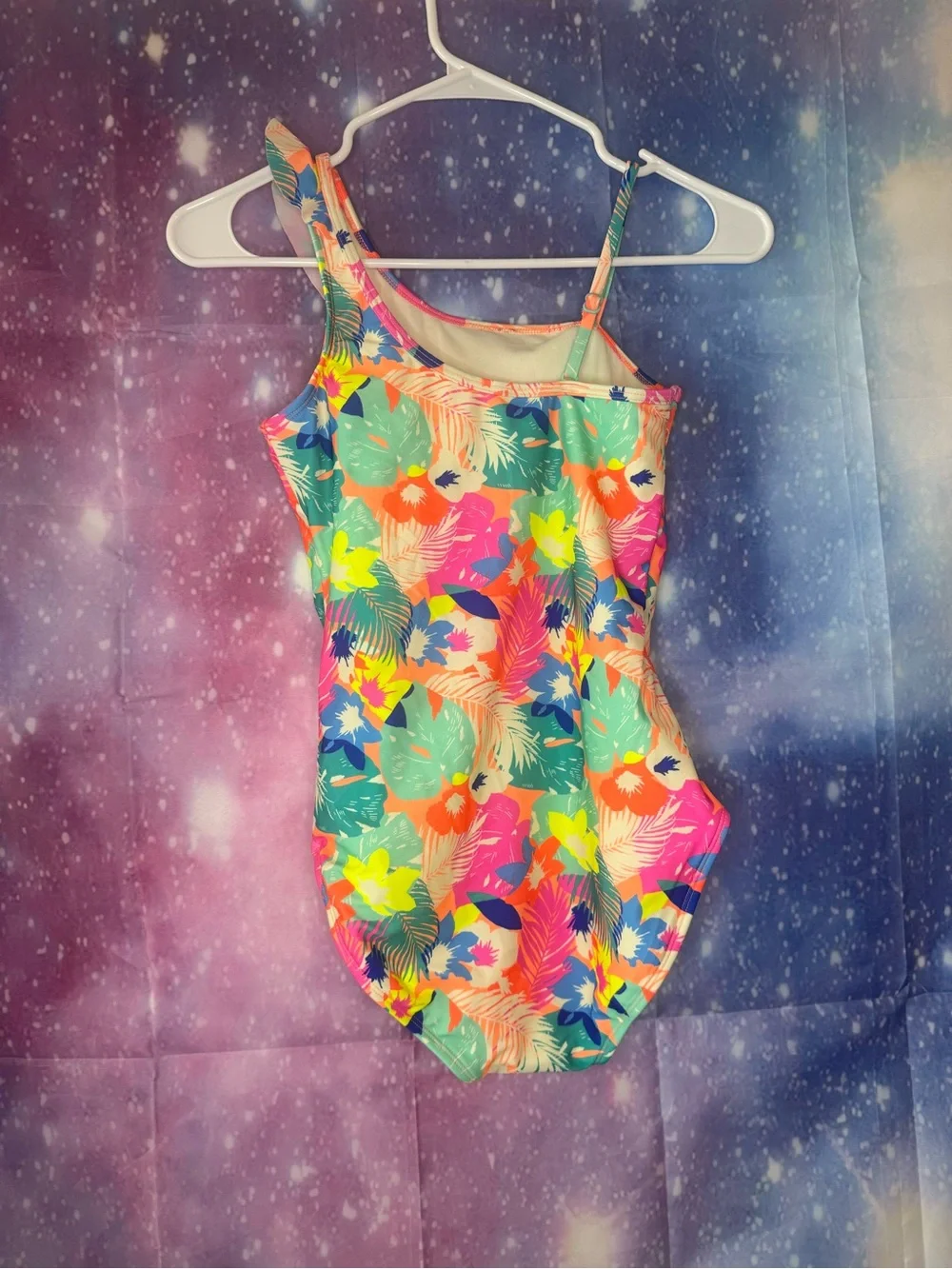 New cat & Jack one piece floral swimsuit